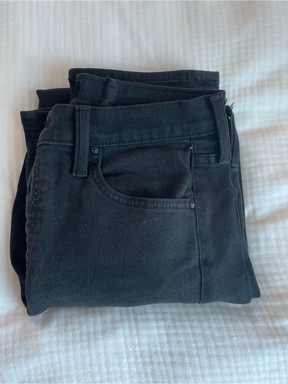 MOTHER Black Denim Waist Label Jeans